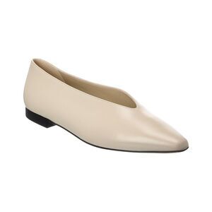 Jimmy Choo Margot Leather Flat, White